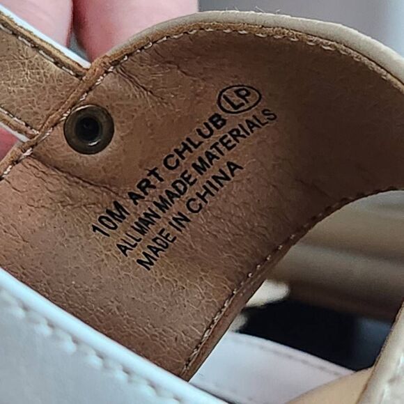 A2 by Aerosoles Tan and White Slingback Sandals NWOT Size 10 Tan Sandals - Picture 8 of 8